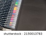 Set Of Watercolor Markers In A...