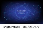 abstract technology background... | Shutterstock .eps vector #1887210979