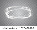 abstract neon rings. a bright... | Shutterstock .eps vector #1028670103