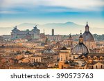 View of rome from castel sant...