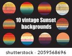 vintage sunset backgrounds with ... | Shutterstock .eps vector #2059568696