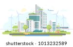 eco friendly housing complex  ... | Shutterstock .eps vector #1013232589