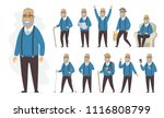 senior man   vector cartoon... | Shutterstock .eps vector #1116808799