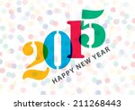 happy new year 2015 | Shutterstock .eps vector #211268443