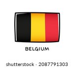 belgian flag. belgium flag... | Shutterstock .eps vector #2087791303