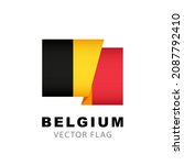 belgium flag. vector... | Shutterstock .eps vector #2087792410