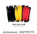 belgium flag. hand drawn... | Shutterstock .eps vector #2087795779