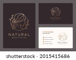 natural beauty woman logo with... | Shutterstock .eps vector #2015415686