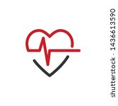 heart   love medical icon... | Shutterstock .eps vector #1436613590