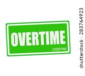 Overtime White Stamp Text On...