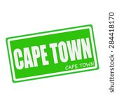 Cape Town White Stamp Text On...