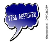 Visa White Stamp Text On...