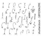 set of curly arrows  vector... | Shutterstock .eps vector #1892306290