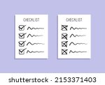 checklist document. task done... | Shutterstock .eps vector #2153371403