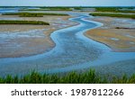 A curving brackish estuary cuts through the middle of the Edwin B. Forsythe National Wildlife Refuge at the Jersey Shore. 