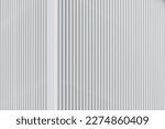 White aluminum fin facade design