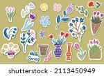 Spring Flowers Stickers...