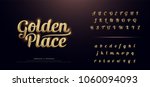 set of elegant gold colored... | Shutterstock .eps vector #1060094093