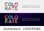 modern font creative rounded... | Shutterstock .eps vector #1350195380