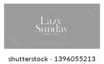 luxury sans serif alphabet... | Shutterstock .eps vector #1396055213