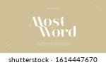 elegant alphabet letters font... | Shutterstock .eps vector #1614447670