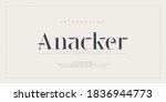 elegant alphabet letters font... | Shutterstock .eps vector #1836944773