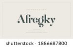 elegant alphabet letters font... | Shutterstock .eps vector #1886687800