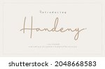 hand drawn elegant alphabet... | Shutterstock .eps vector #2048668583