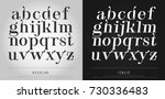 vector elegant alphabet letters ... | Shutterstock .eps vector #730336483