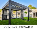 Small photo of Modern BAT R Bioclimatic Aluminum Pergolas. Experience luxury outdoors with BAT R Bioclimatic Pergolas. Stylish, durable, and customizable – perfect for premium gardens and terraces.