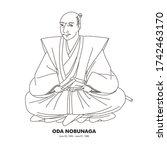 oda nobunaga  1534   1582 ... | Shutterstock .eps vector #1742463170