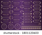 set of vintage elements for... | Shutterstock .eps vector #1801120603