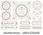 set of vintage elements for... | Shutterstock .eps vector #1801120630
