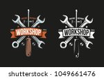 Workshop Retro Logo With Wrench ...