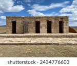 Small photo of Fort Union National Monument in New Mexico. Preserves fort's adobe ruins along Santa Fe Trail. Remains of the Military Prison, which incarcerated deserters, incorrigible soldiers, spies and outlaws.