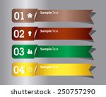 colorful modern text box... | Shutterstock .eps vector #250757290