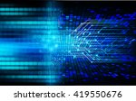 blue abstract hi speed internet ... | Shutterstock . vector #419550676