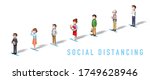 illustration of people wearing... | Shutterstock . vector #1749628946
