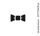 bow tie icon vector on a white... | Shutterstock .eps vector #1977940916