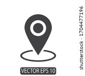 map pin location icon design... | Shutterstock .eps vector #1704477196