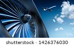Turbine Of Airplane With...