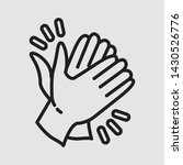 clapping hand icon seen from... | Shutterstock .eps vector #1430526776