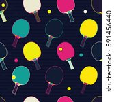 pop and colorful ping pong  ... | Shutterstock .eps vector #591456440