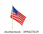 flag of usa over white... | Shutterstock . vector #399627619