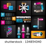 infographic design templates... | Shutterstock .eps vector #134854340