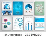set of flyer design  web... | Shutterstock .eps vector #232198210