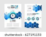 brochure template  flyer design ... | Shutterstock .eps vector #627191153