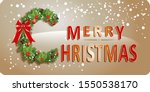 merry christmas greeting card... | Shutterstock .eps vector #1550538170