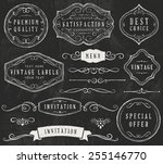 vector chalkboard design... | Shutterstock .eps vector #255146770