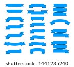 flat vector ribbons banners... | Shutterstock .eps vector #1441235240